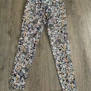 Free People Movement Ditsy Floral Multicolor Workout Yoga Leggings Size SP